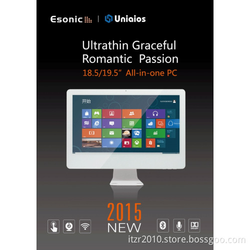 21.5" All in One PC, 10mm Ultrathin